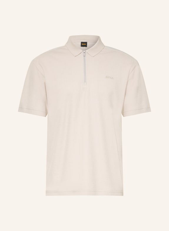 BOSS Tricou polo din jersey RIBNYLON BEJ