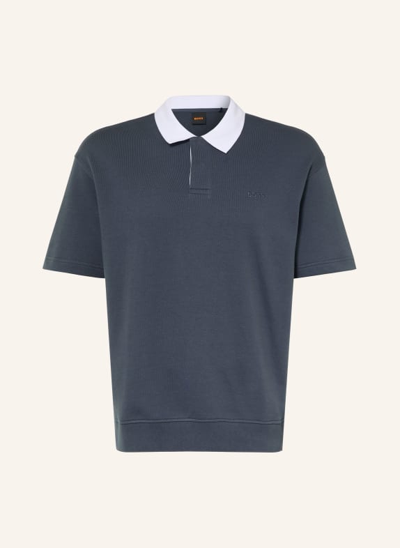 BOSS Poloshirt DUNKELBLAU / WEISS