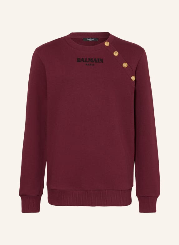 BALMAIN Sweatshirt DARK RED