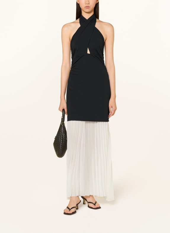ESTHÉ Dress made from a mix of materials BLACK / WHITE