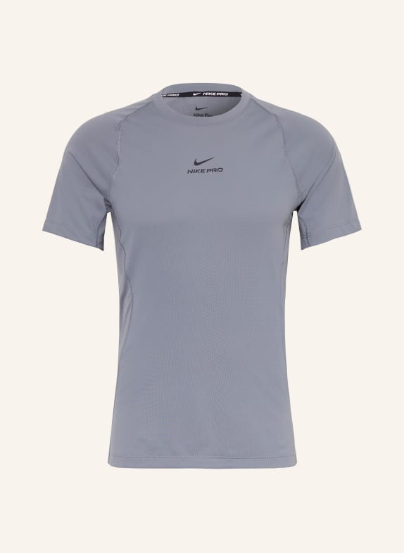 Nike Funkční tričko PRO TRAINING ŠEDÁ / ČERNÁ