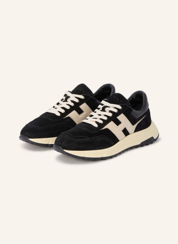 HOGAN Sneakers HYPERLIGHT ALLACCIATO ZWART / WIT
