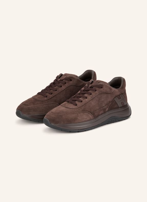 HOGAN Sneakers H719 MARRON FONCÉ
