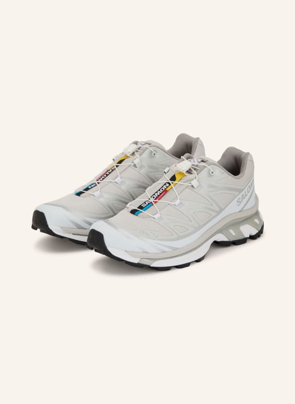 SALOMON Sneaker XT-6 WEISS / SILBER / HELLGRAU