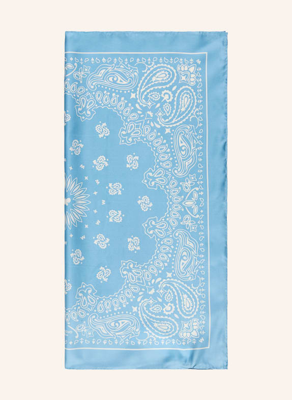 WEEKEND Max Mara Silk Scarf SIAM LIGHT BLUE / WHITE