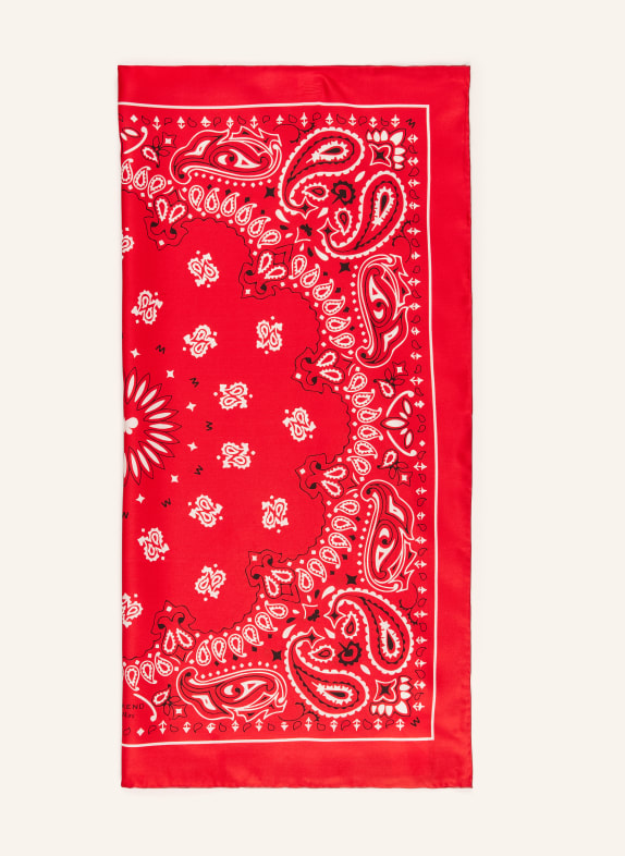 WEEKEND Max Mara Silk Scarf SIAM RED / WHITE