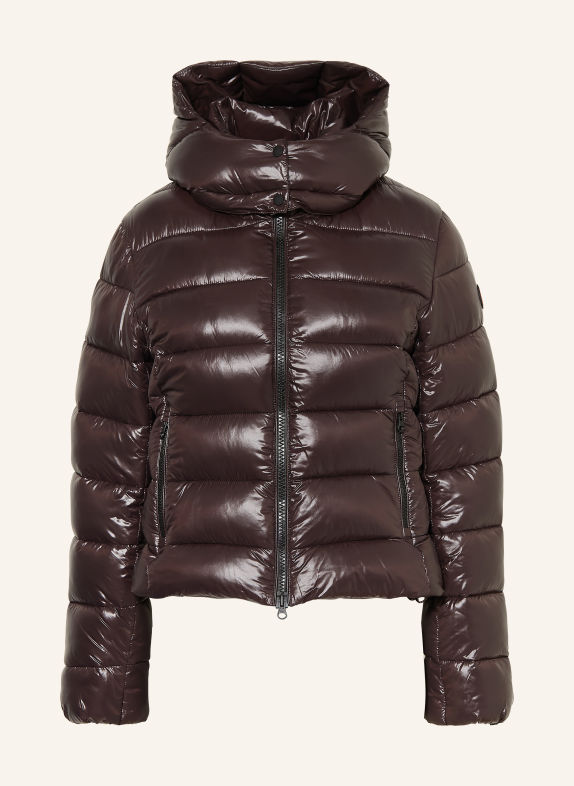 SAVE THE DUCK Steppjacke COSMARY mit abnehmbarer Kapuze DUNKELBRAUN