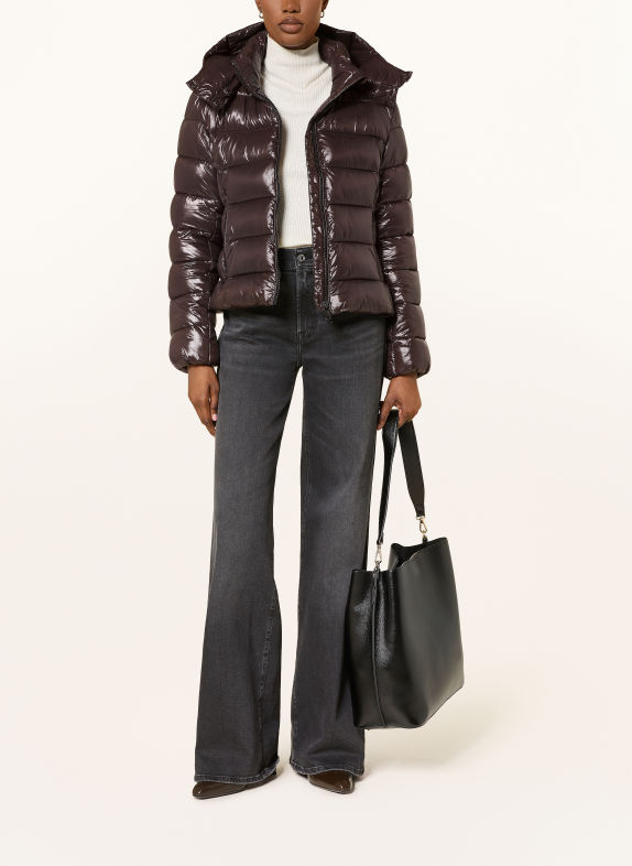 SAVE THE DUCK Steppjacke COSMARY mit abnehmbarer Kapuze DUNKELBRAUN