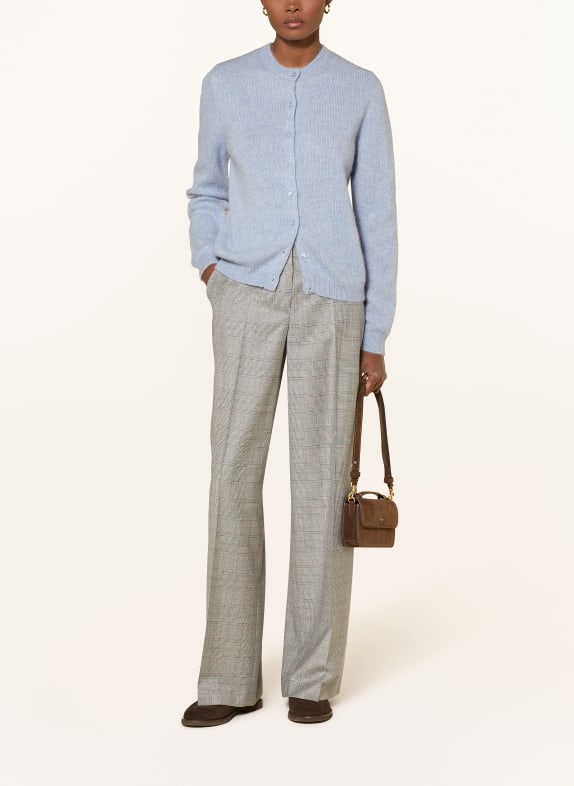 HERNO Strickjacke mit Alpaka und Glitzergarn HELLBLAU