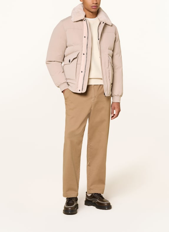WELLENSTEYN Steppjacke SAPHIRE mit Kunstfell CREME