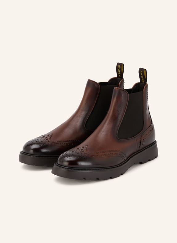 DOUCAL'S Bottines Chelsea BEATLES MARRON