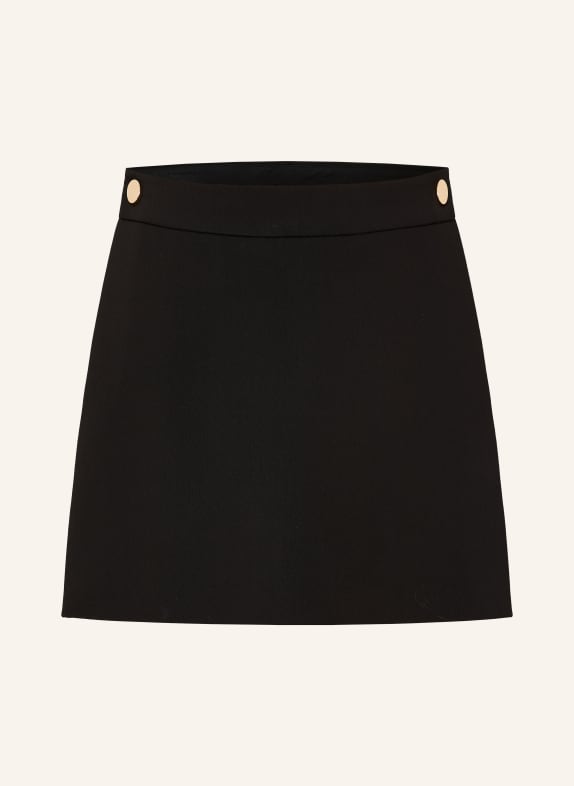 SPORTMAX OTTUSO skort with rhinestones BLACK