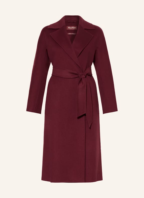 Max Mara STUDIO CLES Wool coat DARK RED