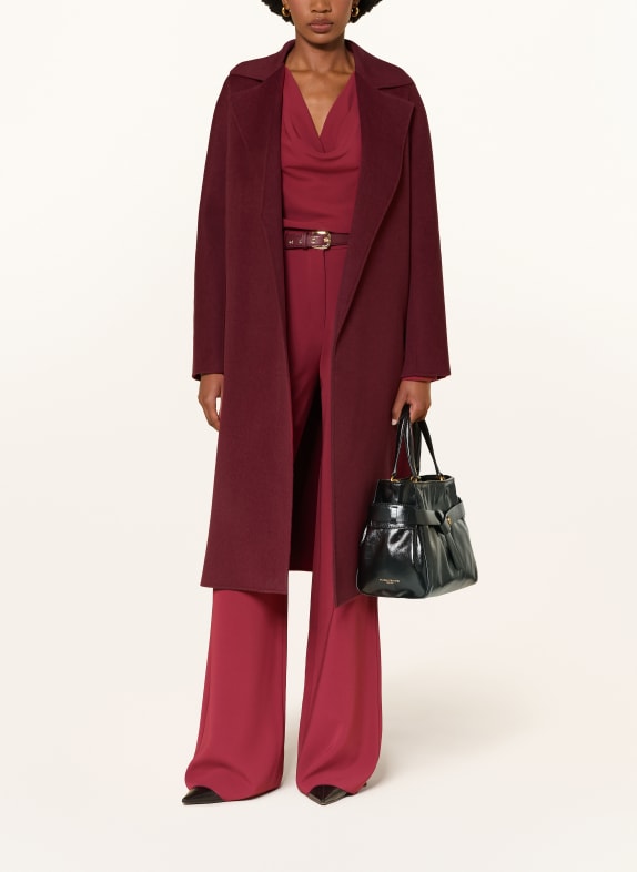 Max Mara STUDIO CLES Wool coat DARK RED