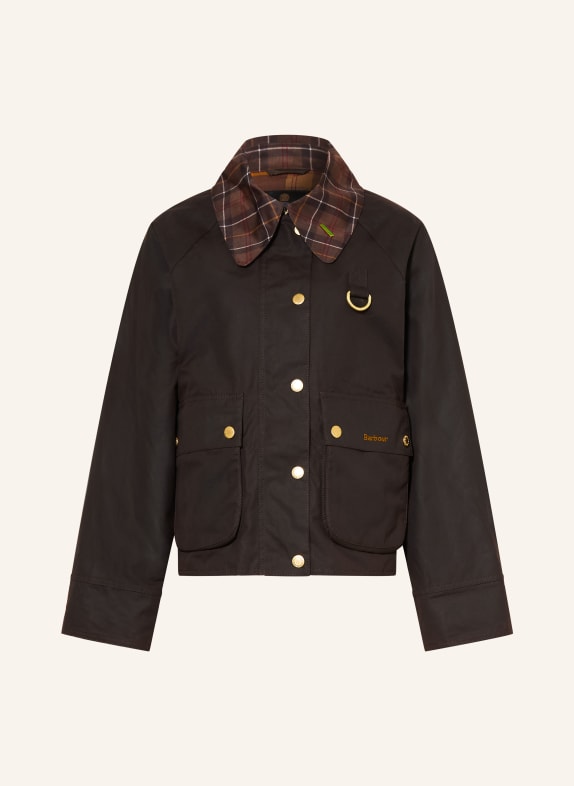 Barbour ICONS SPEY Jacket DARK BROWN / BEIGE / DARK RED