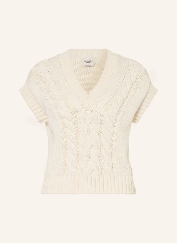 WEEKEND Max Mara Pulover fără mâneci PASCIA ECRU