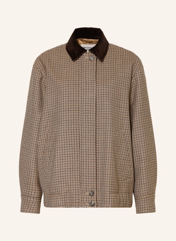 WEEKEND Max Mara Oversized FESTA Bomber jacket BEIGE / COGNAC / BLACK
