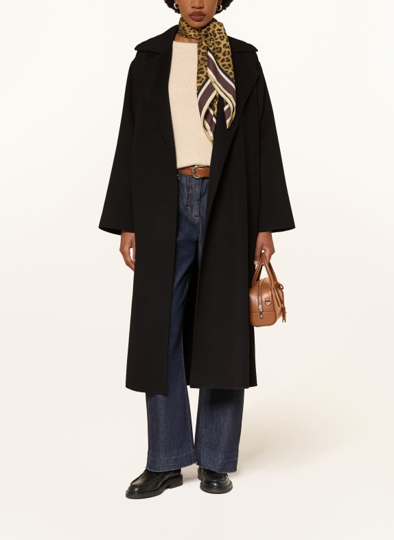 WEEKEND Max Mara Palton din lână OPEROSO NEGRU