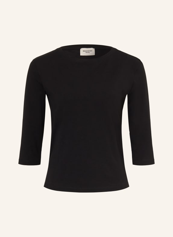 WEEKEND Max Mara T-shirt MULTIA med 3/4-ärmar SVART