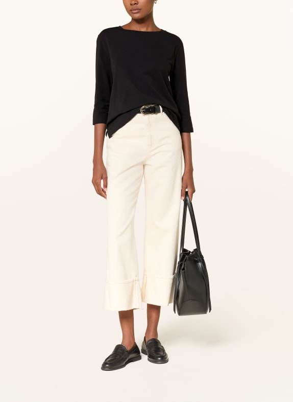 WEEKEND Max Mara T-shirt MULTIA med 3/4-ärmar SVART