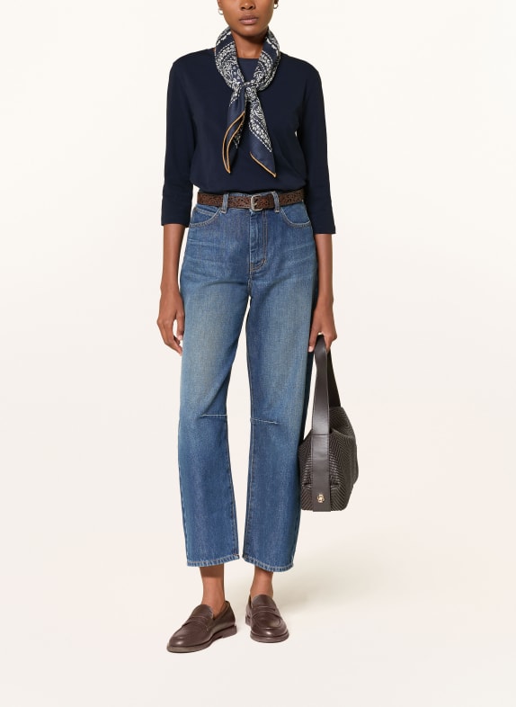 WEEKEND Max Mara T-shirt MULTIA med 3/4-ärmar MÖRKBLÅ