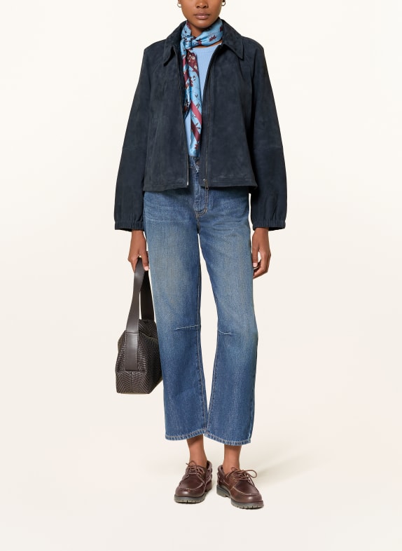 WEEKEND Max Mara Lederjacke ZUPPA DUNKELBLAU