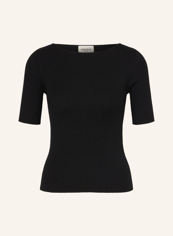 WEEKEND Max Mara Gebreid shirt GOLA ZWART