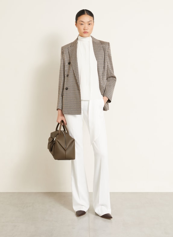 Max Mara Top koszulowy FUNE z kokardą BIAŁY