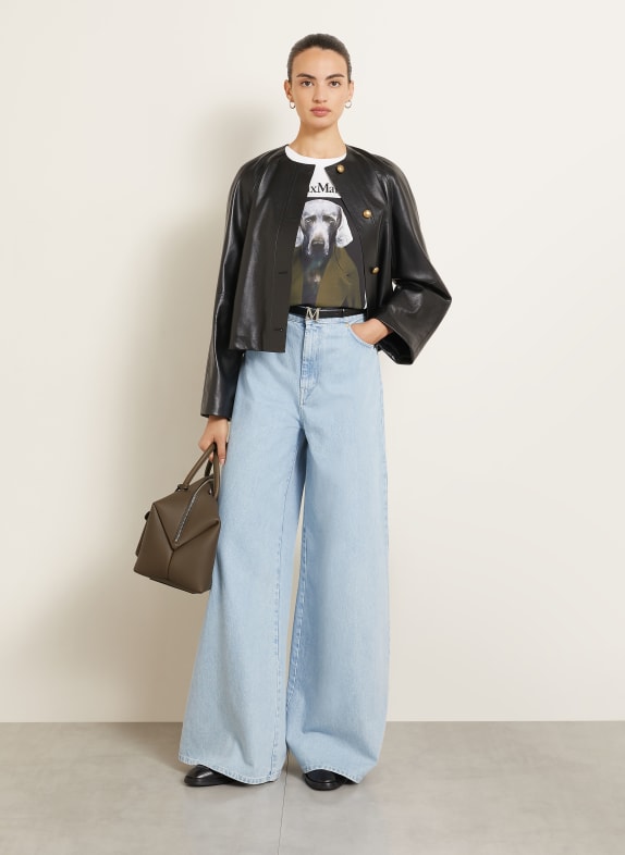 Max Mara T-Shirt CALCA WEISS / OLIV / SCHWARZ