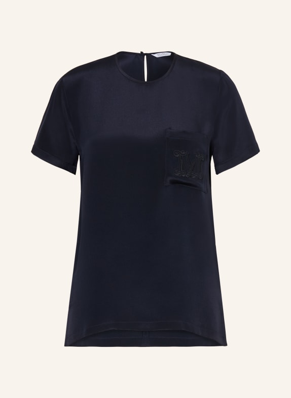 Max Mara PAGANO silk blouse DARK BLUE