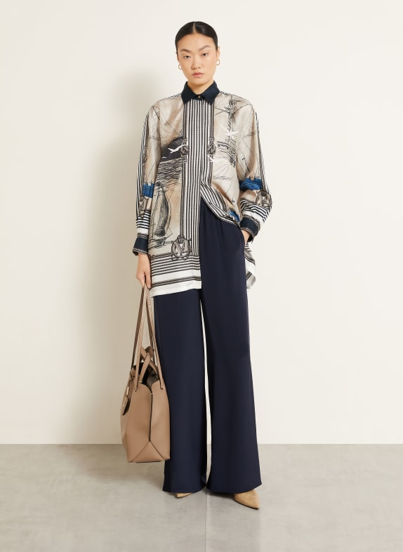 Max Mara Bluzka MXMTEGLIA BEŻOWY / BIAŁY / CZARNY