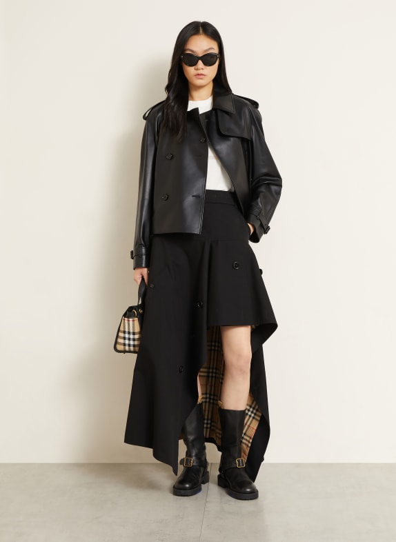 BURBERRY Veste en cuir MAYFAIR NOIR