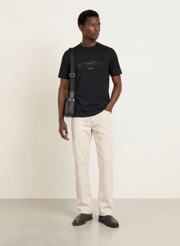 BOSS T-Shirt TAUT SCHWARZ