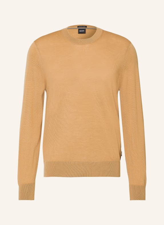BOSS Trui LENO CAMEL