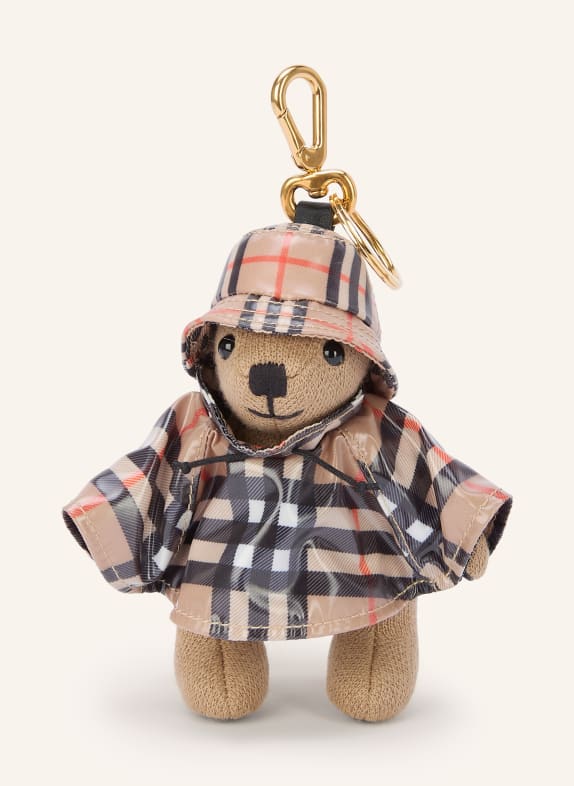 BURBERRY Schlüsselanhänger THOMAS BEIGE / ROT / SCHWARZ