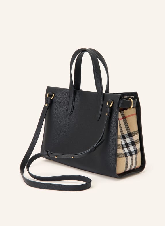 BURBERRY Geantă de mână COTSWOLDS SMALL NEGRU / AUR / MARO DESCHIS