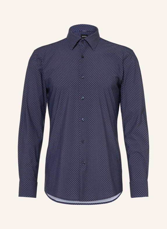 BOSS Hemd HANK Slim Fit DUNKELBLAU / HELLBLAU