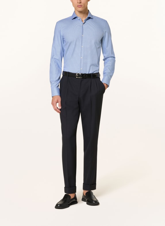 BOSS Overhemd HANK Slim Fit BLAUW