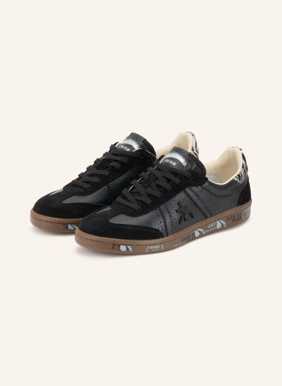 PREMIATA Sneakersy BONNIED ČERNÁ / BÍLÁ