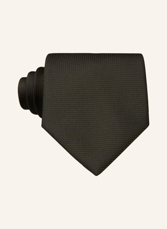 BOSS Kravata TMAVĚ ZELENÁ