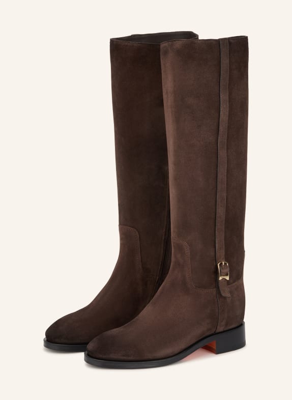 Santoni HERMIBOBUC Boots DARK BROWN