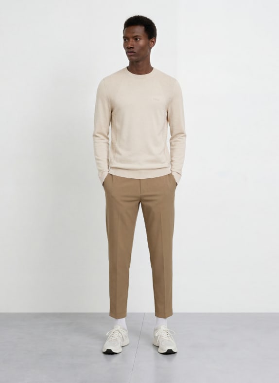 BOSS Trui MOMENTUM-LITE BEIGE