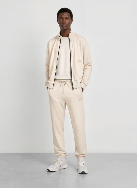 BOSS Sweatvest COLLAR CRÈME