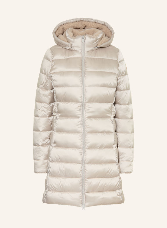 SAVE THE DUCK Steppmantel CLELIA mit abnehmbarer Kapuze BEIGE