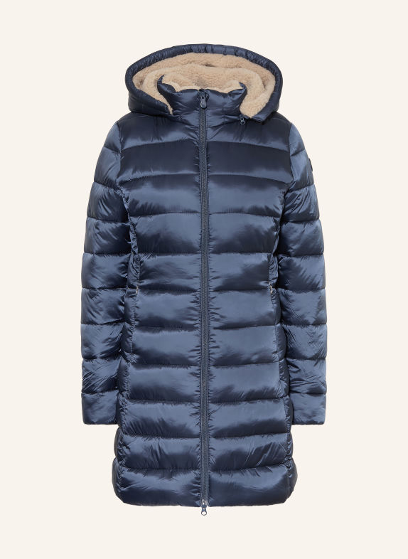 SAVE THE DUCK Steppmantel CLELIA mit abnehmbarer Kapuze DUNKELBLAU