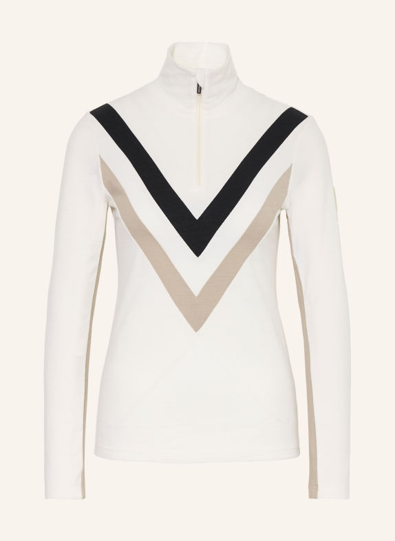 WE NORWEGIANS Midlayer VOSS met merinowol CRÈME / BEIGE / ZWART