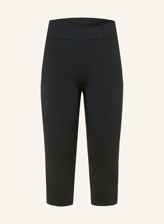 odlo PERFORMANCE WARM functional underwear pants with cropped leg length BLACK