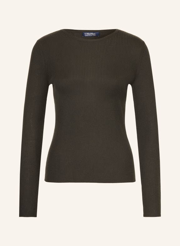 S Max Mara Long-sleeve shirt DARK BROWN