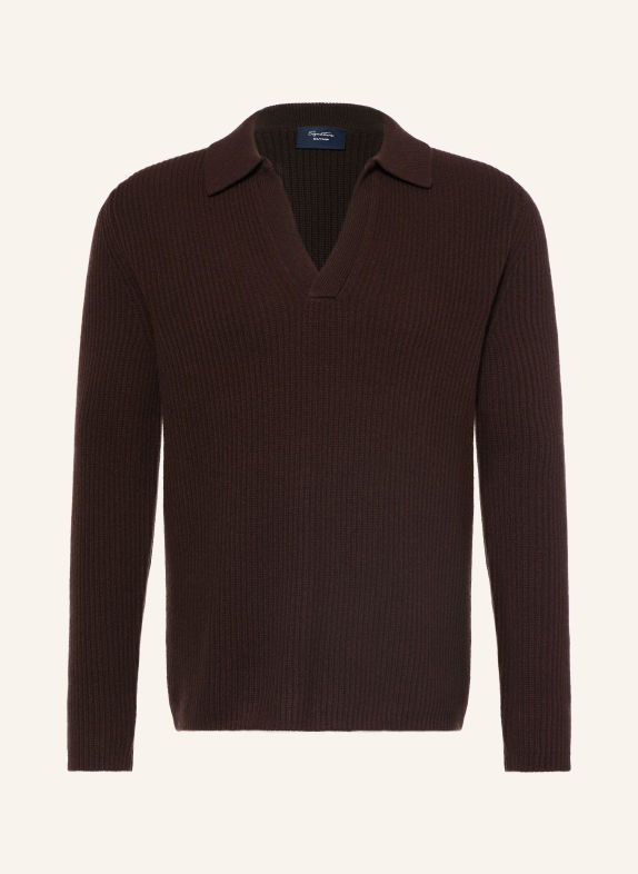 OLYMP SIGNATURE Pull MARRON FONCÉ