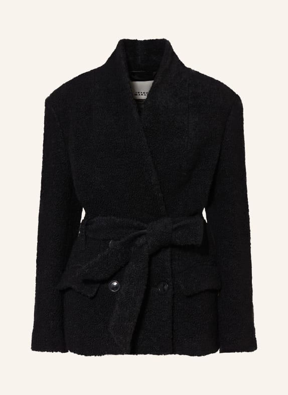ISABEL MARANT SYNDRA Bouclé Jacket with Alpaca BLACK